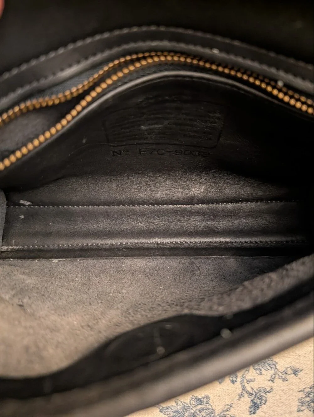 Vintage Coach Laurie Flap Bag 9032 Black Glovetanned Leather